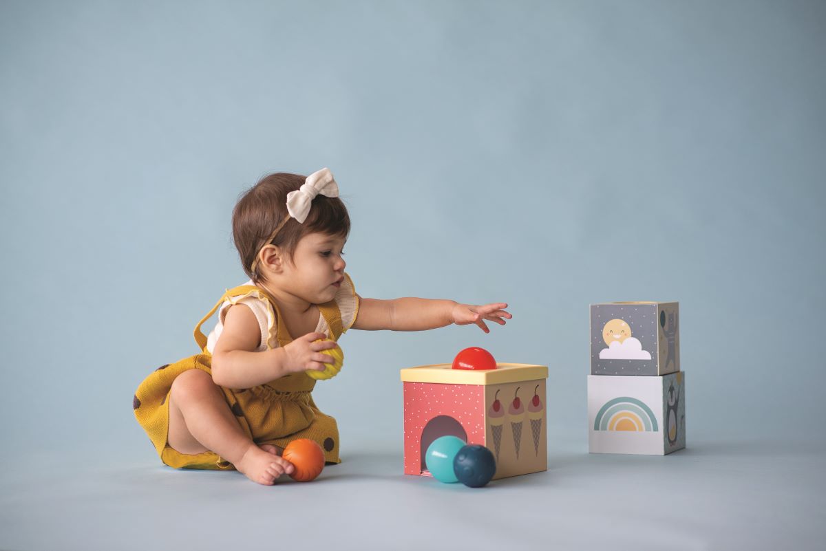 Torre impilabile "North Pole" con palline | Taf Toys