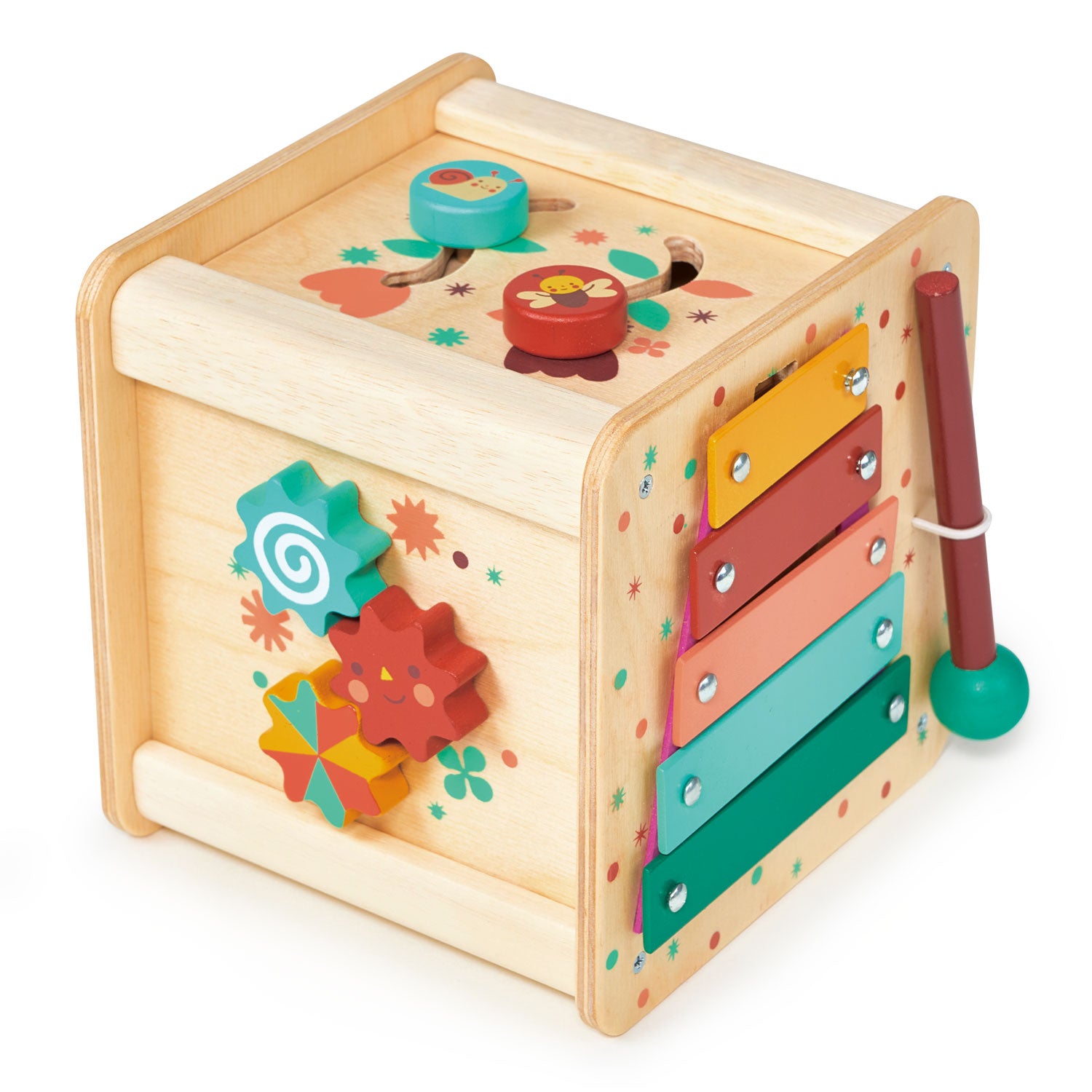 Cubo attività in legno | Mentari