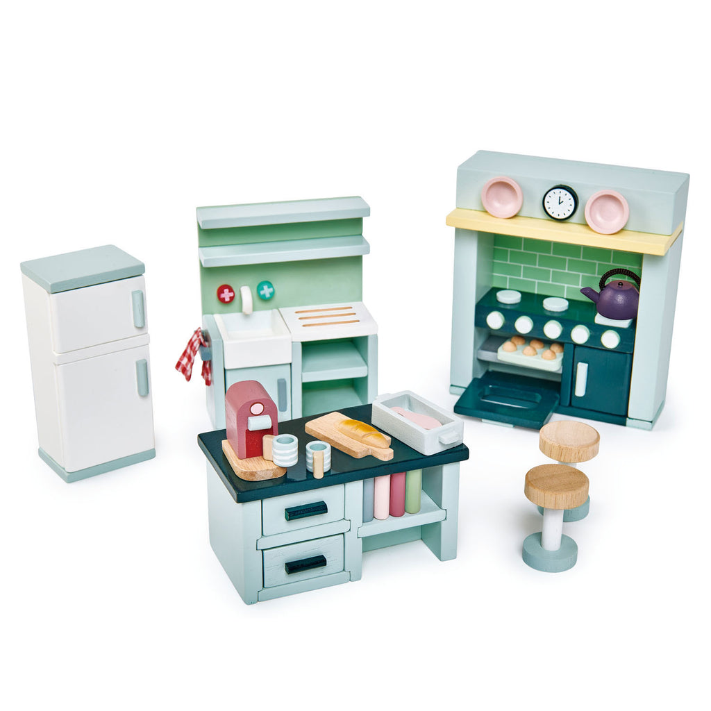 Cucina Dovetail per casa delle bambole | Tender Leaf Toys