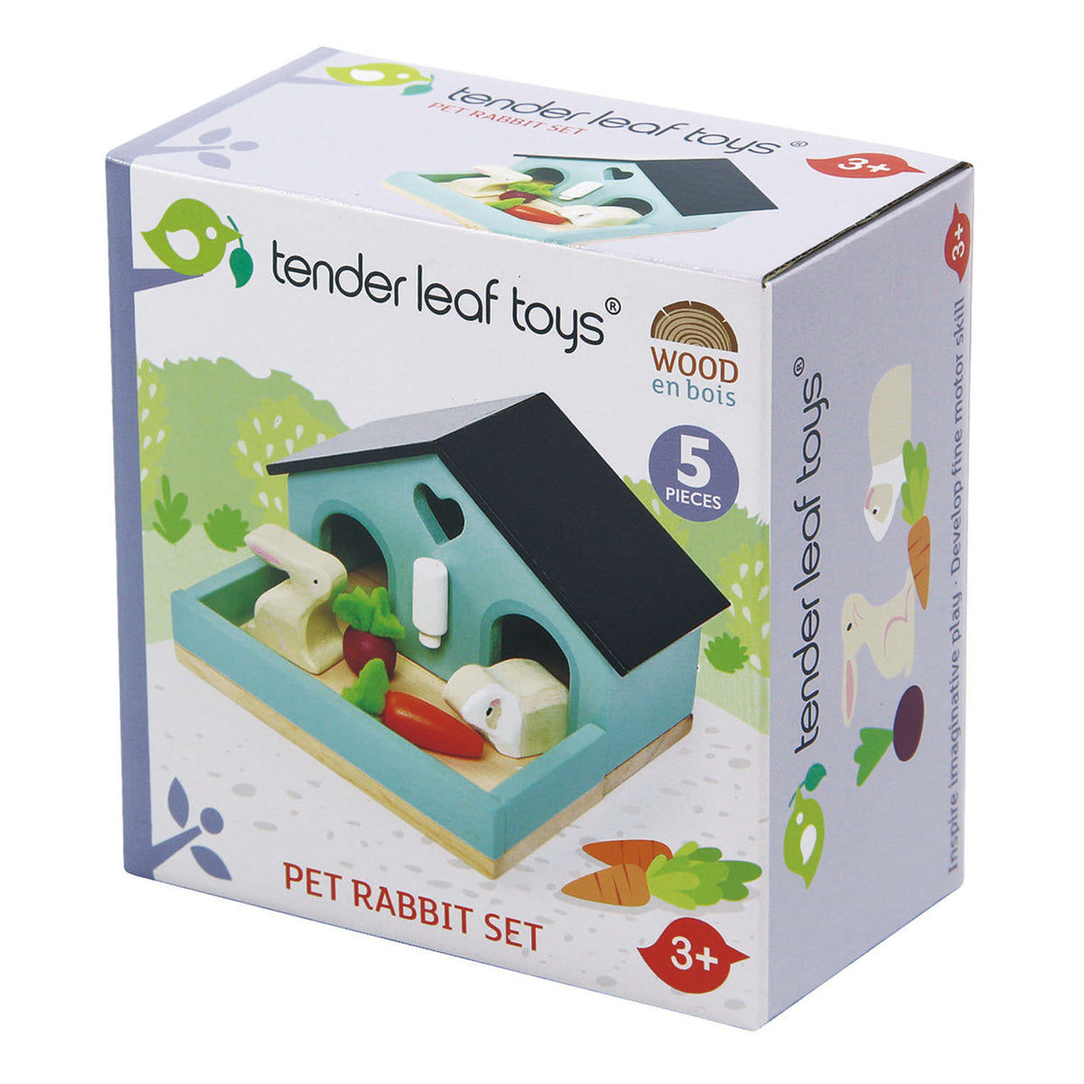 Set con coniglio e porcellino d’India | Tender Leaf Toys
