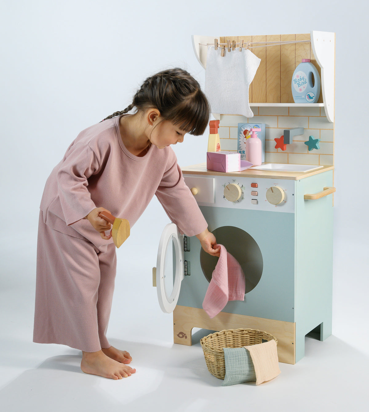 Lavanderia giocattolo in legno | Tender Leaf Toys