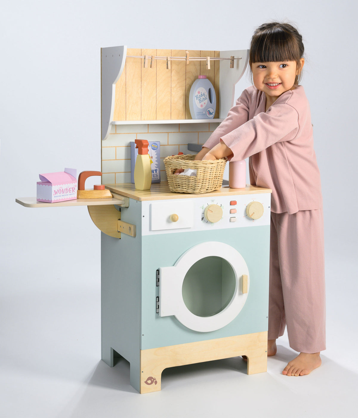 Lavanderia giocattolo in legno | Tender Leaf Toys