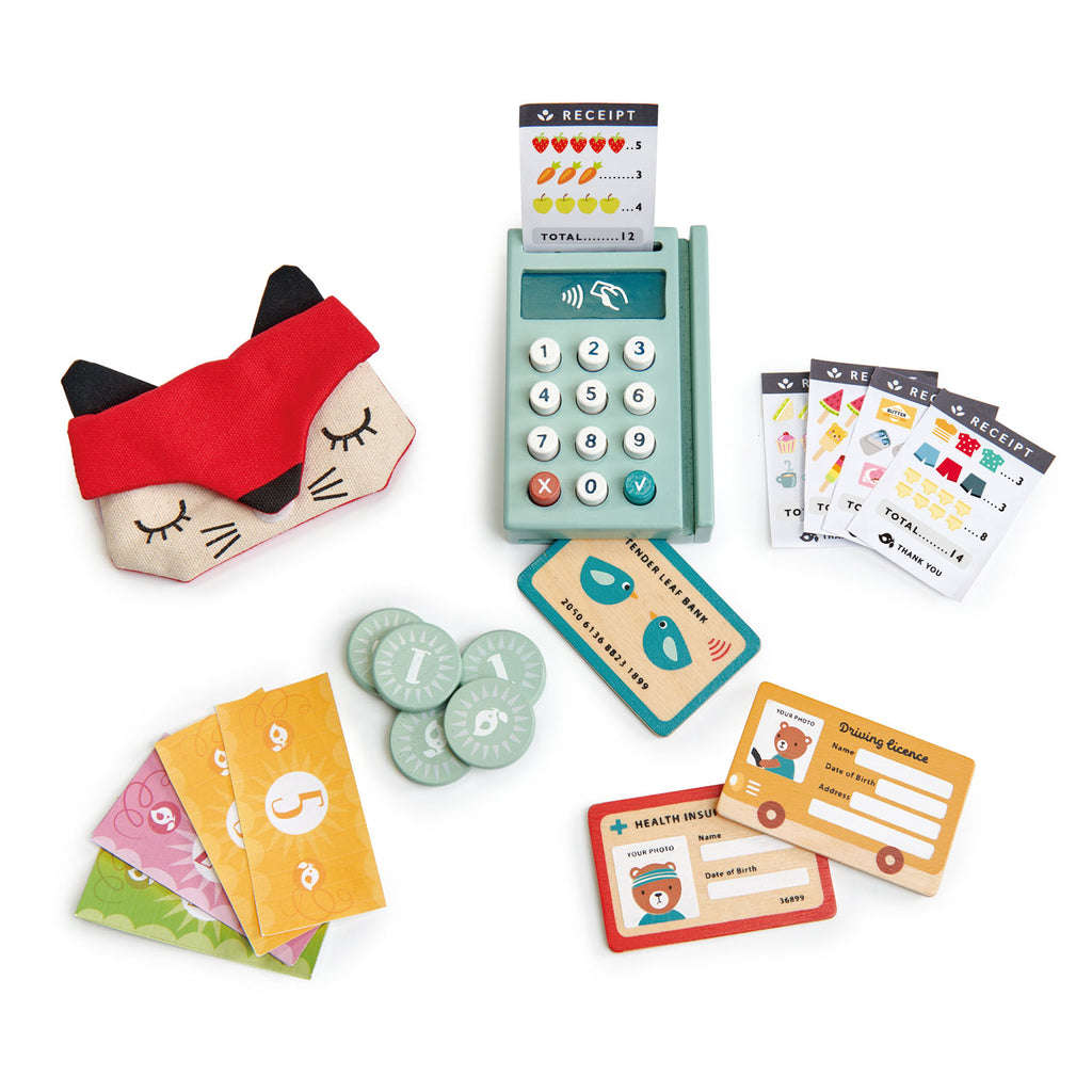 Pos e carta di credito in Legno | Tender Leaf Toys
