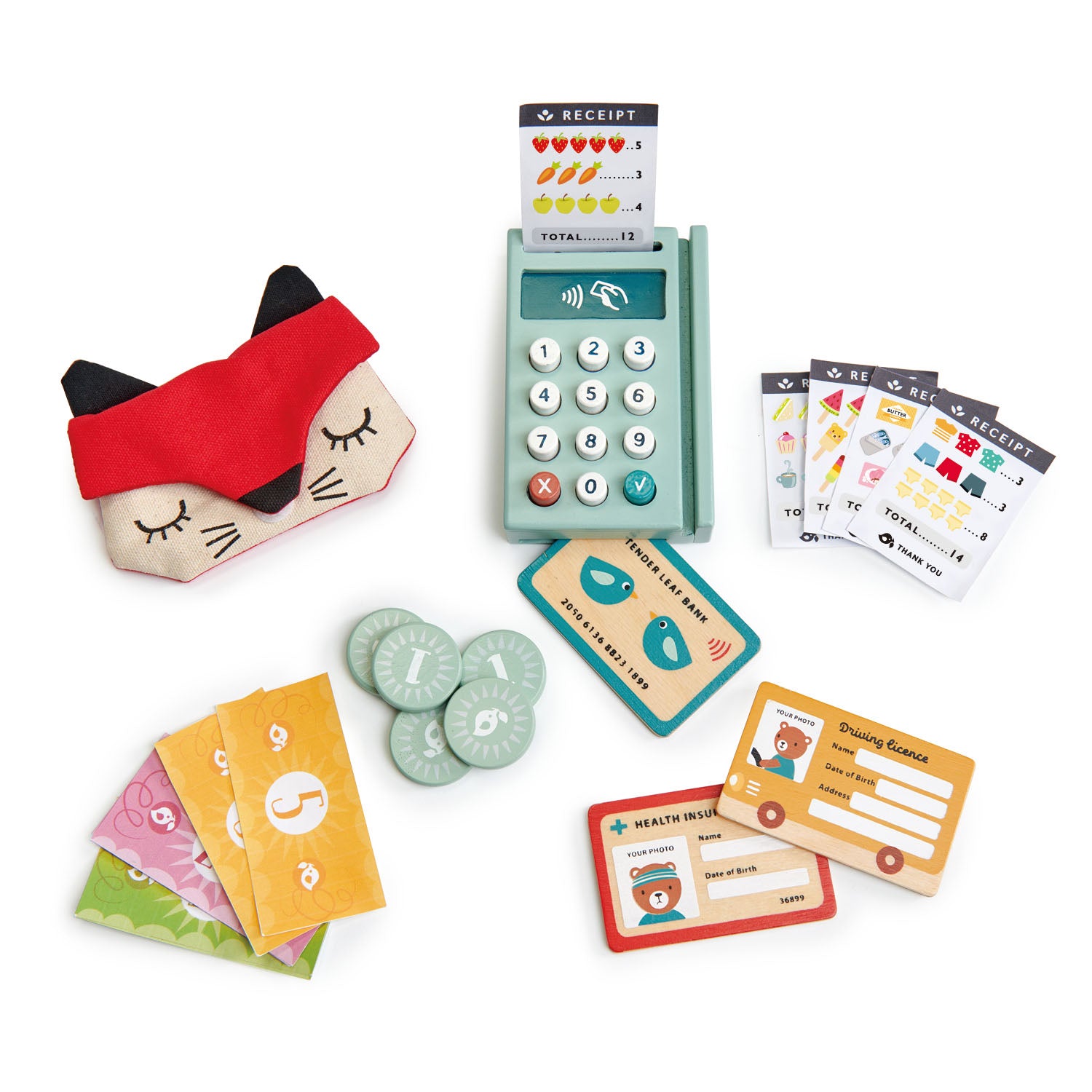 Pos e carta di credito in Legno | Tender Leaf Toys