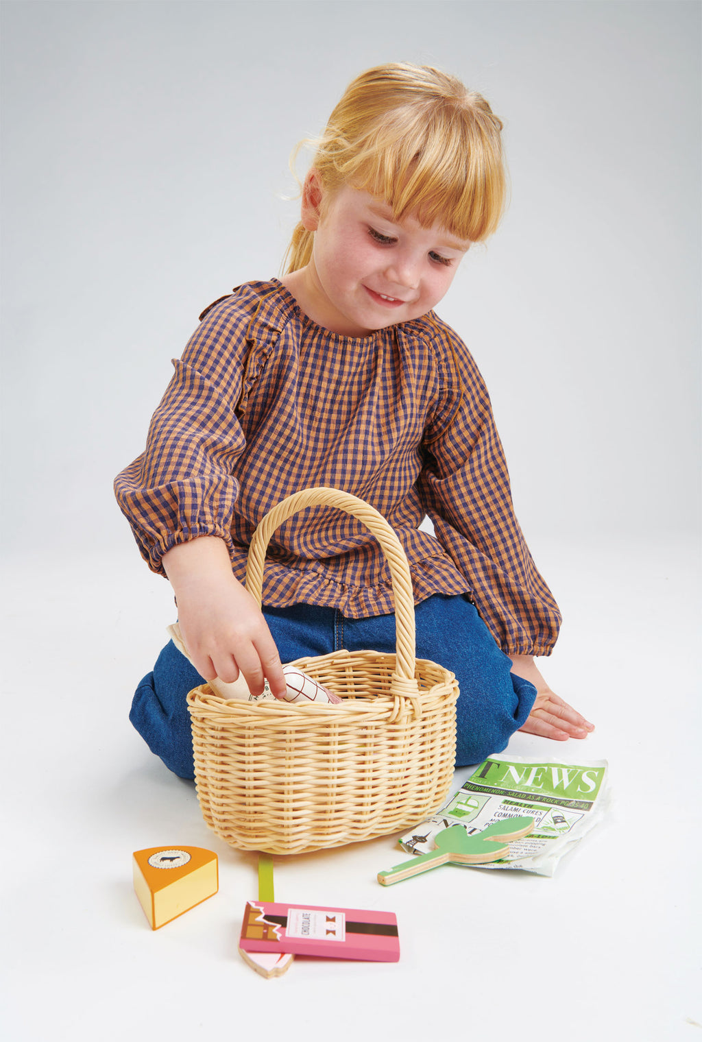 Cesto della Spesa in Legno | Tender Leaf Toys