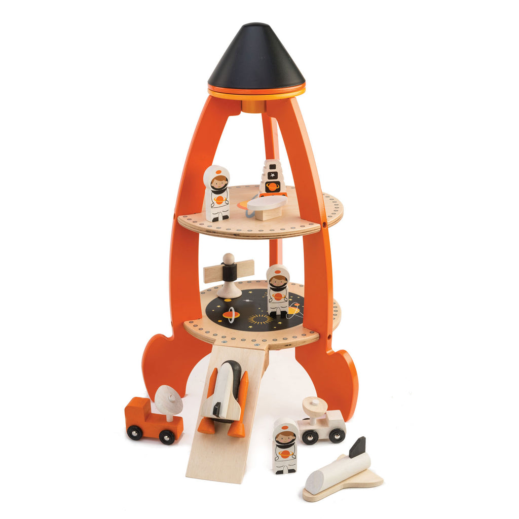 Razzo Spaziale in Legno | Tender Leaf Toys