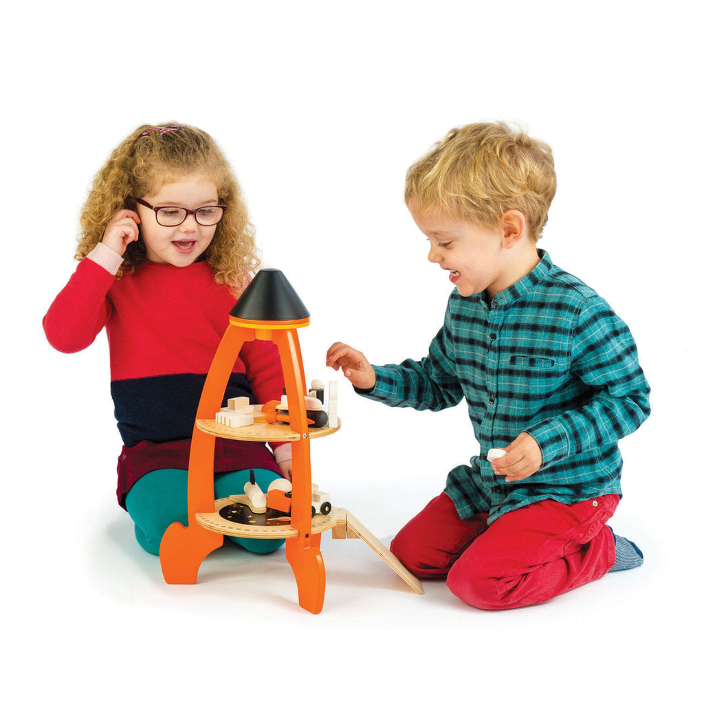 Razzo Spaziale in Legno | Tender Leaf Toys