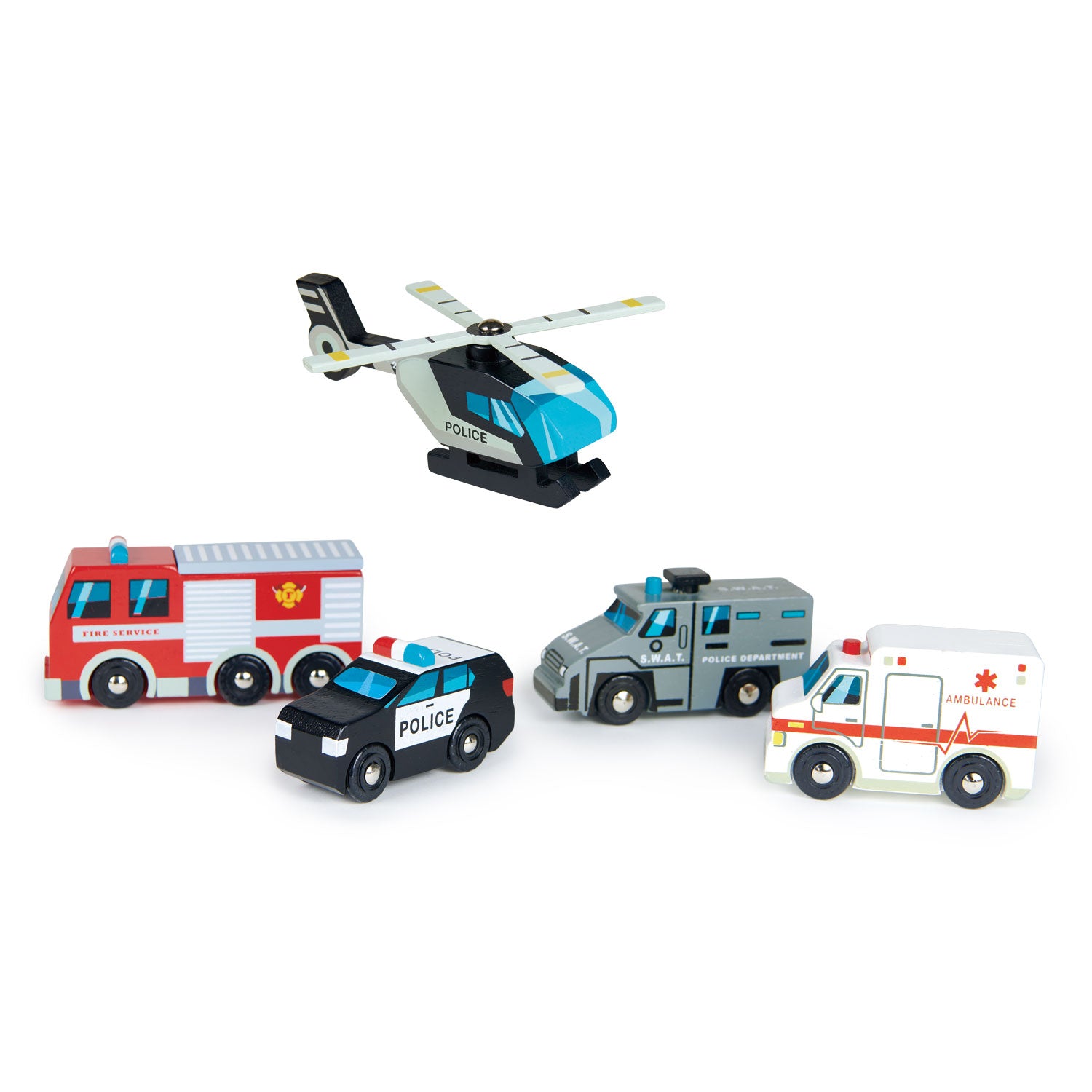 Veicoli di Soccorso in Legno | Tender Leaf Toys