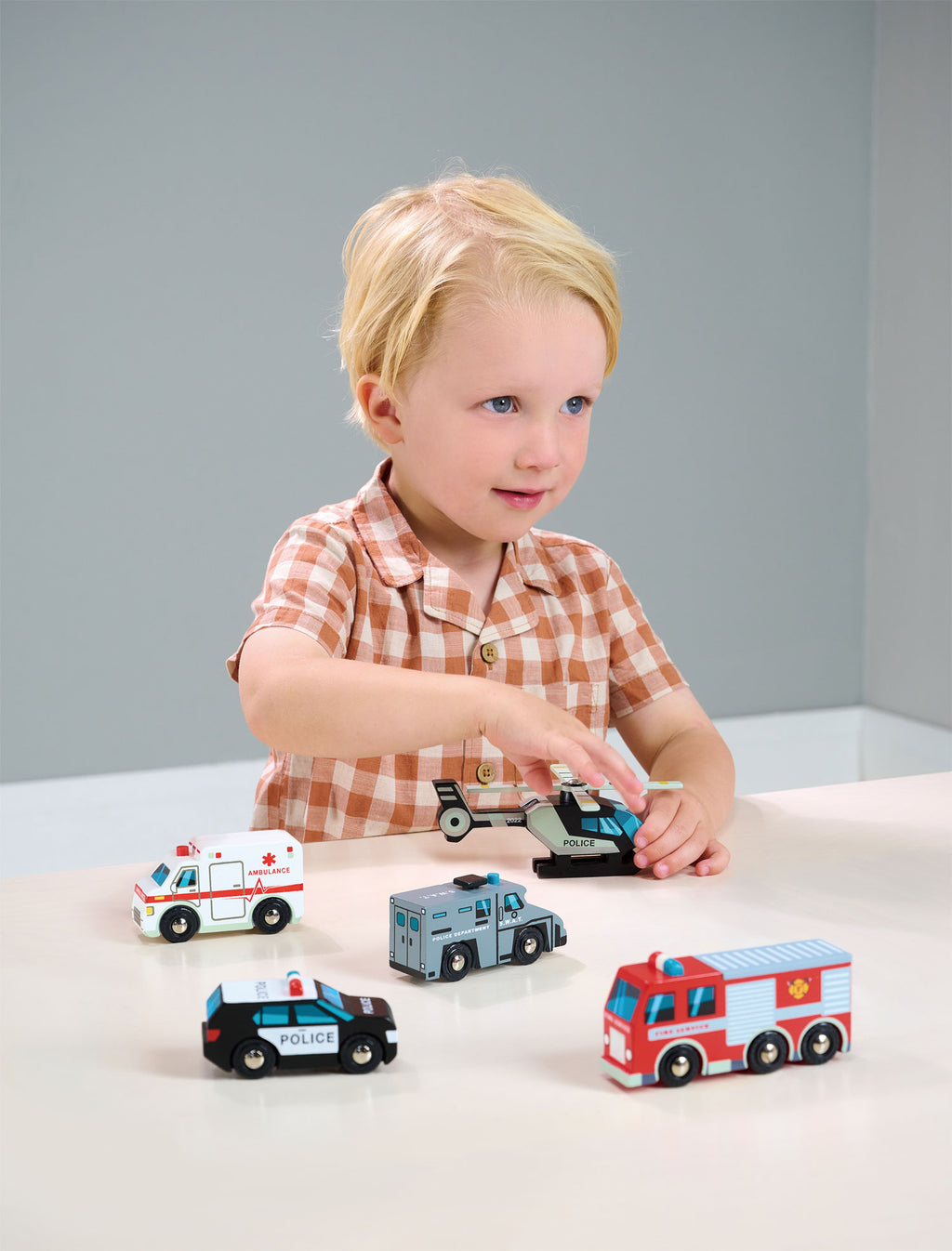 Veicoli di Soccorso in Legno | Tender Leaf Toys