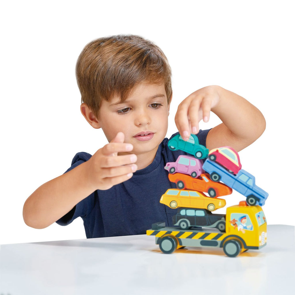 Macchinine Impilabili in Legno | Tender Leaf Toys