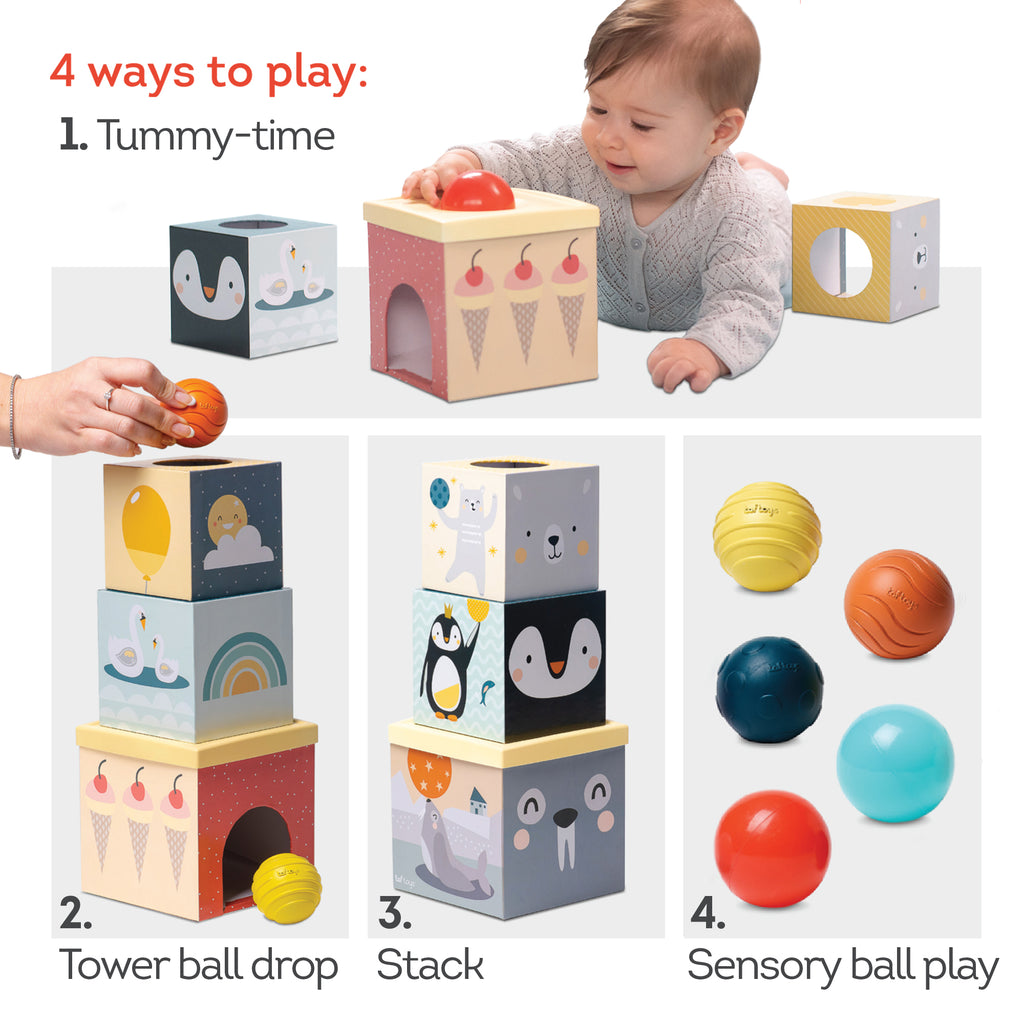 Torre impilabile "North Pole" con palline | Taf Toys