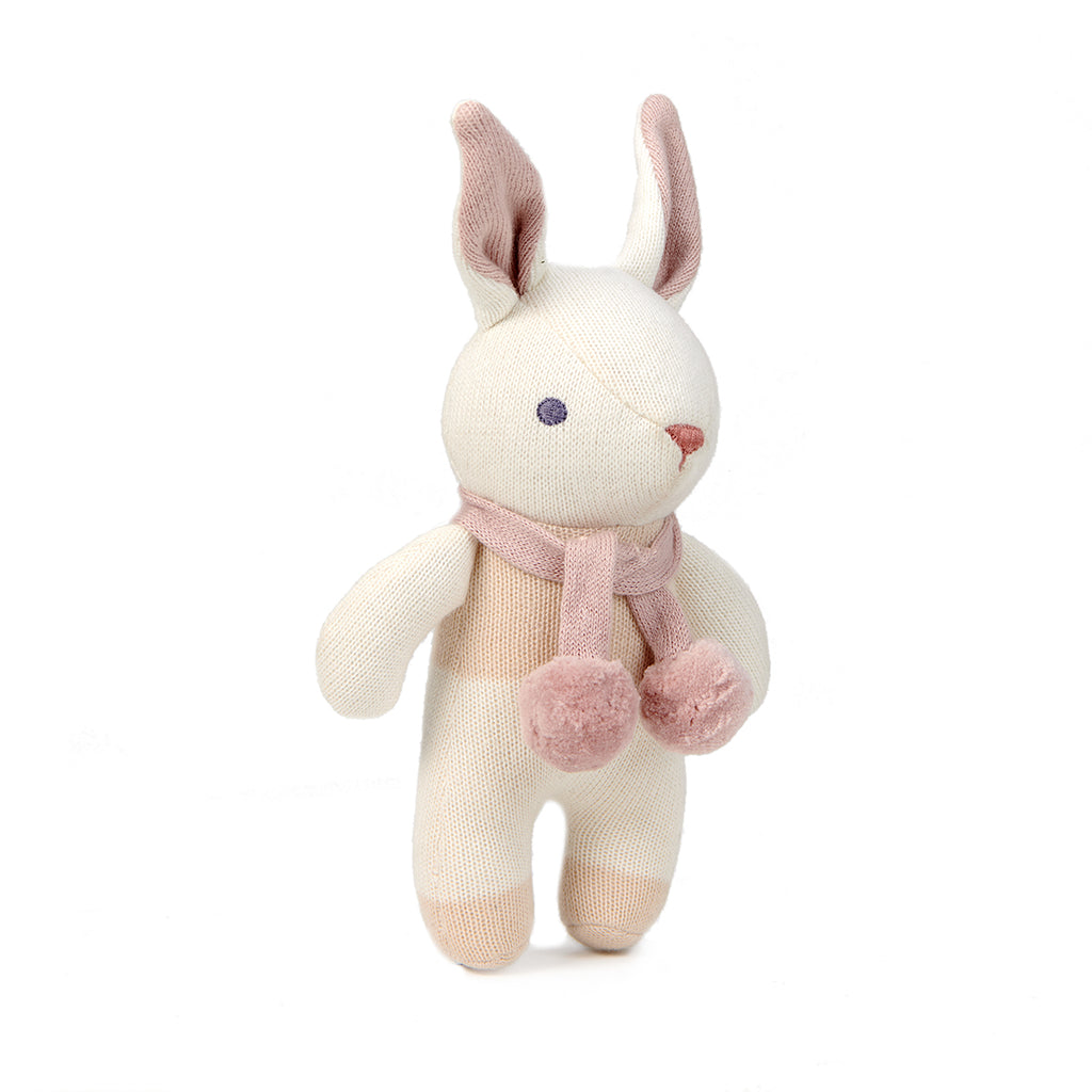 Coniglietto Sonaglio “Baby Threads" color crema| ThreadBear Design