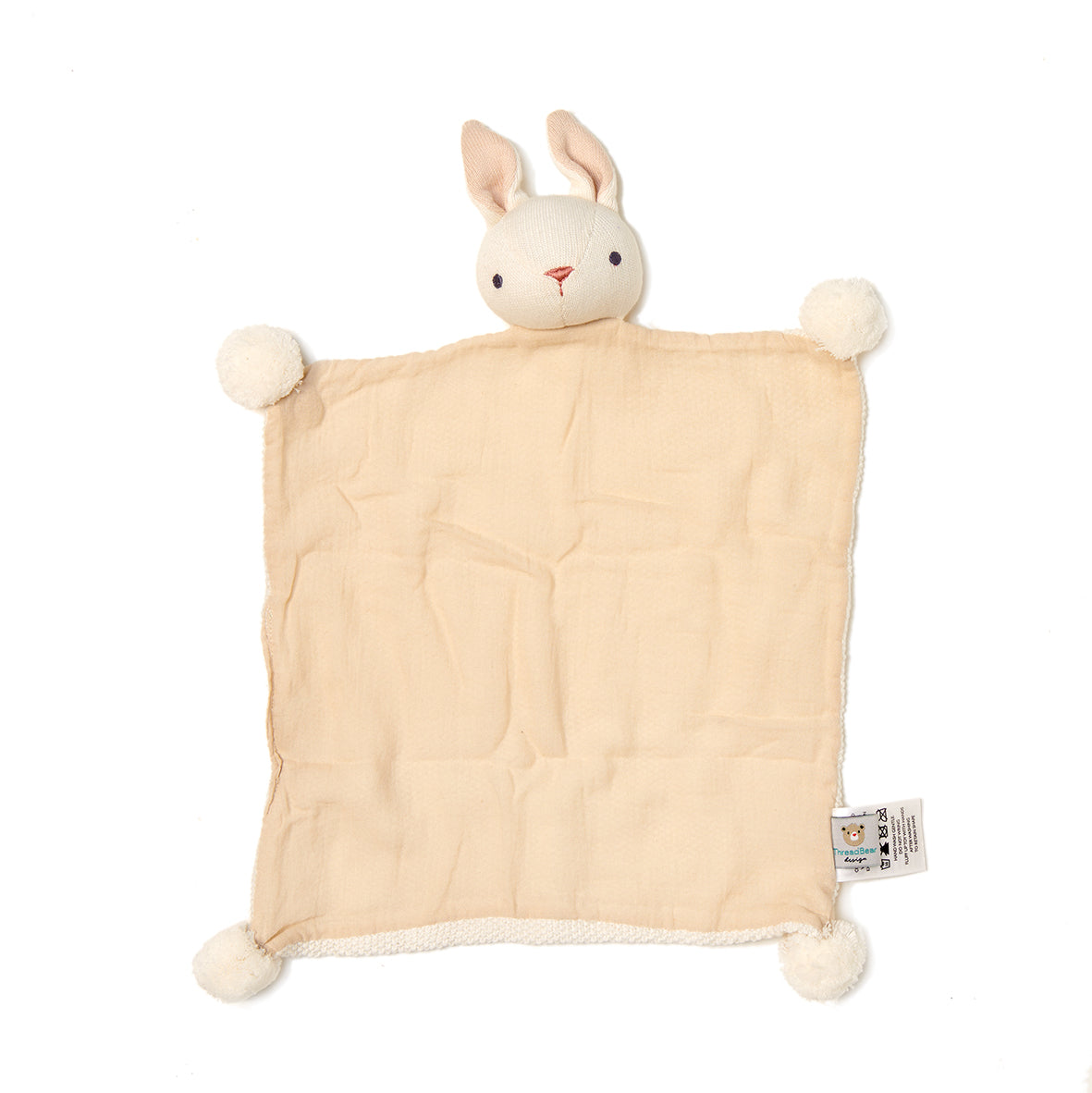 Doudou coniglietto “Baby Threads" color crema | ThreadBear Design