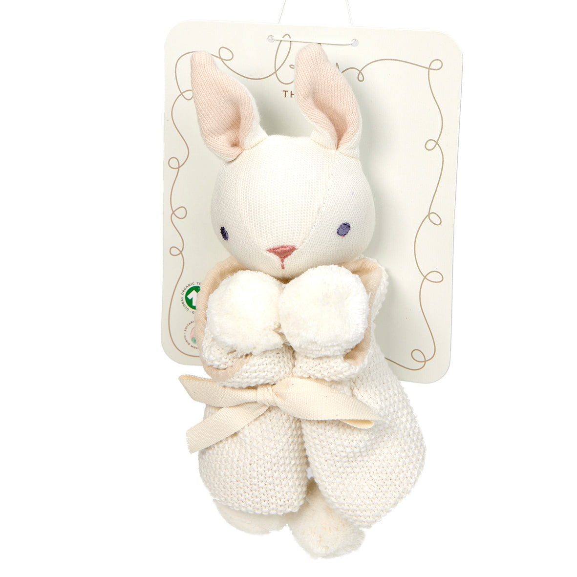 Doudou coniglietto “Baby Threads" color crema | ThreadBear Design