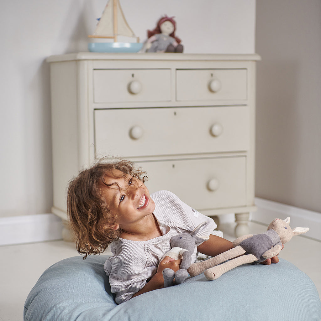 Coniglietto Morbido “Baby Threads" color grigio | ThreadBear Design