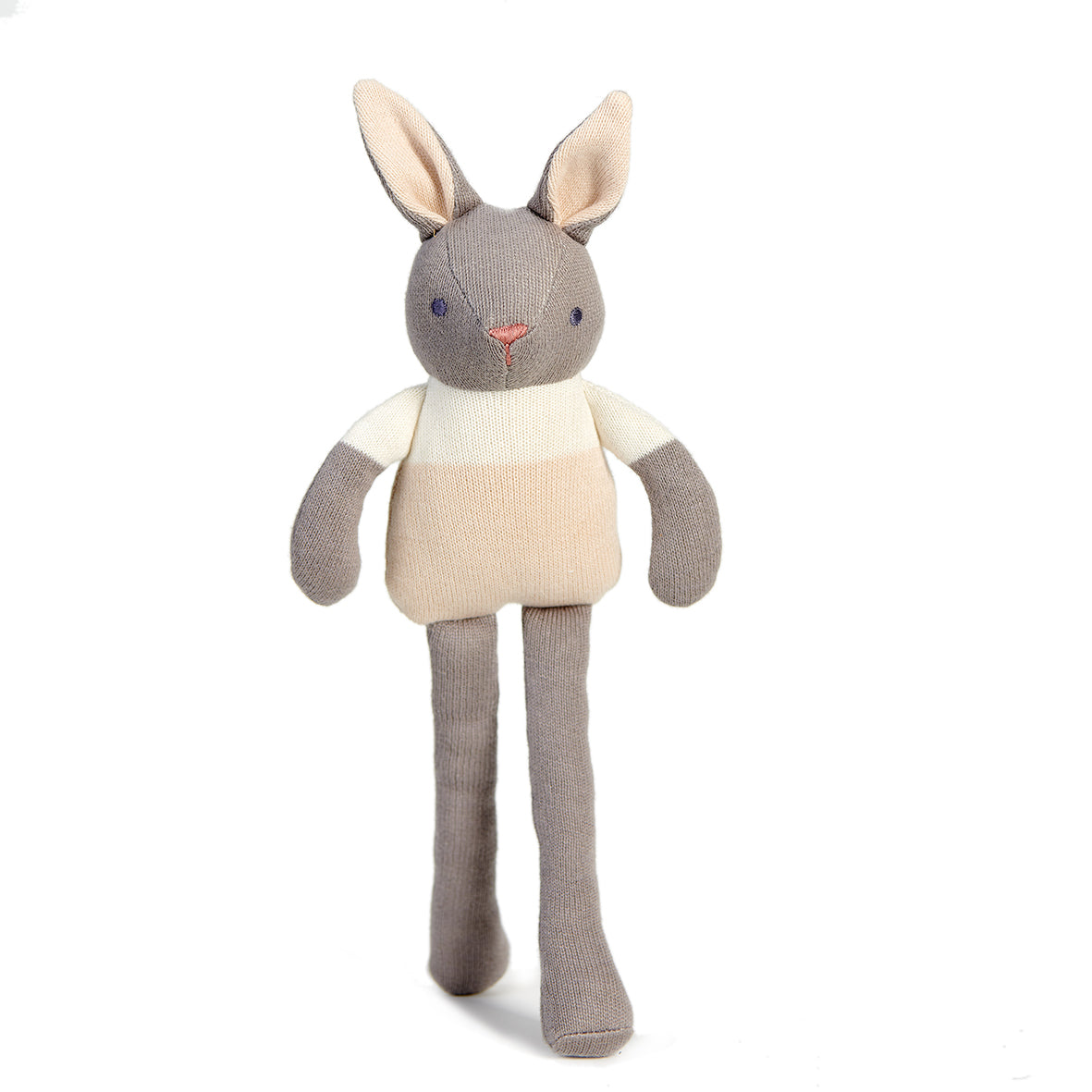 Coniglietto Morbido “Baby Threads" color grigio | ThreadBear Design