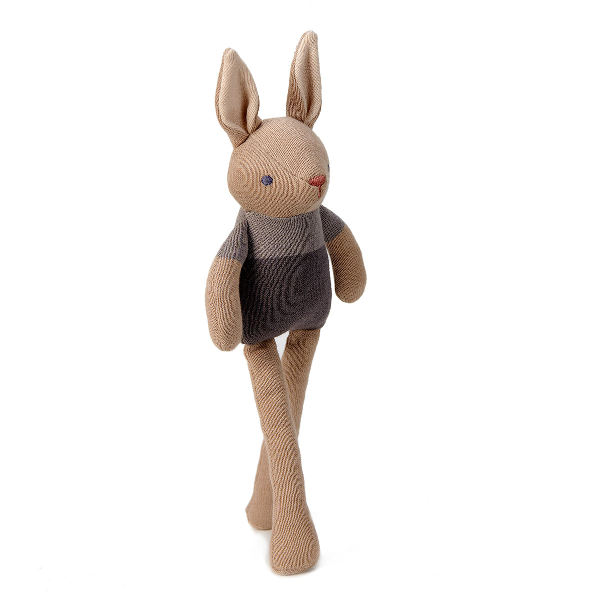 Coniglietto Morbido “Baby Threads" color tortora | ThreadBear Design