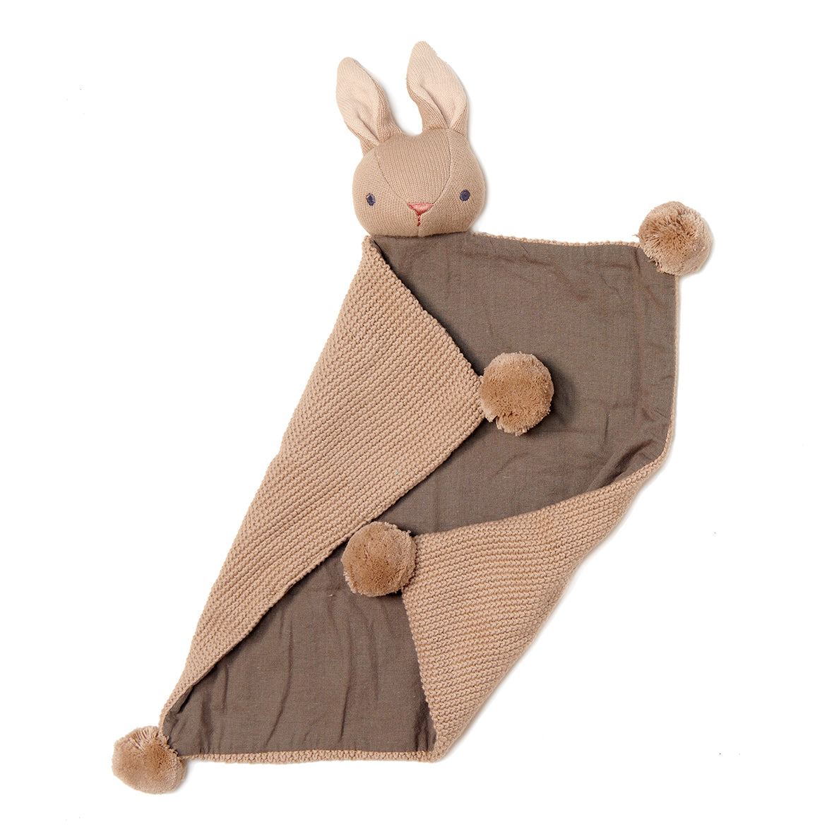 Doudou coniglietto “Baby Threads" color tortora | ThreadBear Design